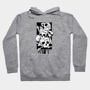 RIOT SKULL AND BONES. Hoodie